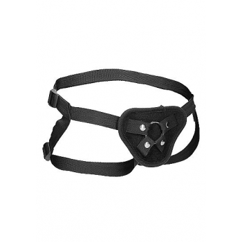 Velvet & Velcro Harness W/ O-ring Adjustable Black
