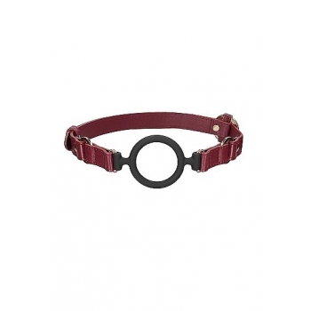 Ouch Halo Silicone Ring Gag in Burgundy