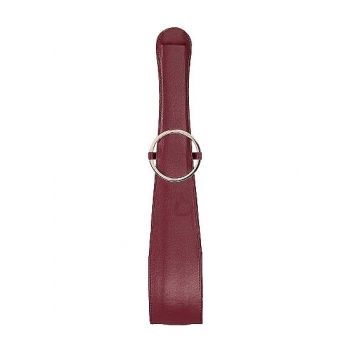 Ouch Halo Belt Flogger Burgundy