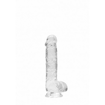 6-inch Crystal Clear Realcock Dildo with Balls