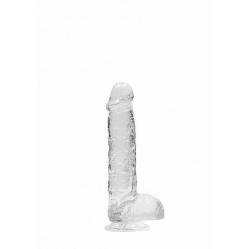 6-inch Crystal Clear Realcock Dildo with Balls