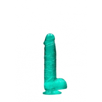 Realrock 6-inch Realistic Dildo with Balls - Turquoise