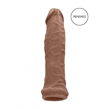 Realrock Penis Sleeve 6in Tan - Lifelike Design