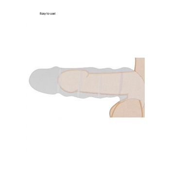 Realrock Penis Sleeve 6in Tan - Lifelike Design