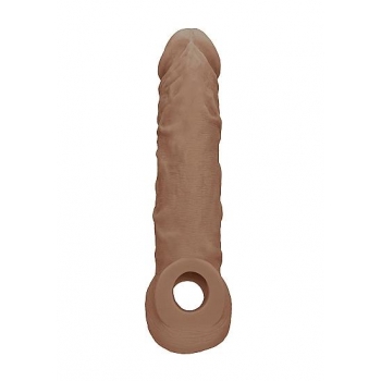 Realrock Penis Sleeve 8 Inches Tan