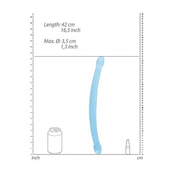 Realrock Non-Realistic Double Dong 17in - Blue