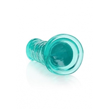 Realrock Straight Realistic 7 Inch Dildo - Turquoise