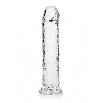 Realrock Straight Realistic 8 In Dildo Transparent