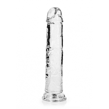 Realrock Straight Realistic 8 In Dildo Transparent