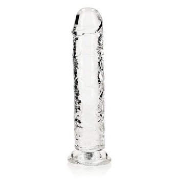 Realrock Straight Realistic 8 In Dildo Transparent