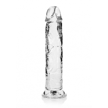 Realrock Straight Realistic Dildo - 10 Inch Transparent