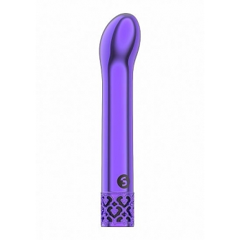 Royal Gems Jewel Purple ABS Bullet Rechargeable