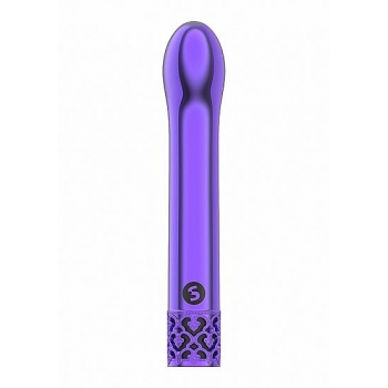 Royal Gems Jewel Purple ABS Bullet Rechargeable