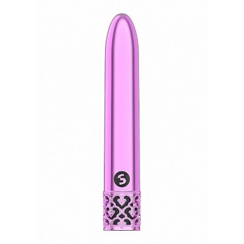 Royal Gems Shiny Pink Abs Bullet Rechargeable