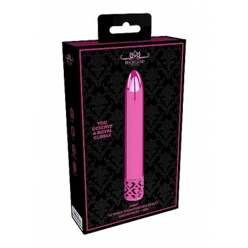 Royal Gems Shiny Pink Abs Bullet Rechargeable