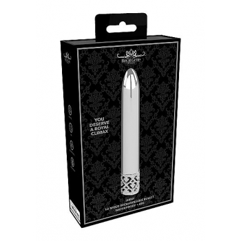 Royal Gems Shiny Powerful Vibe - Rechargeable Silver