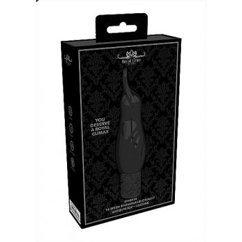 Royal Gems Sparkle Black Rechargeable Bullet Vibrator