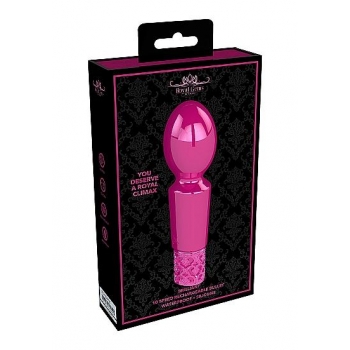 Royal Gems Brilliant Pink Rechargeable Silicone Bullet