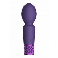 Royal Gems Brilliant Purple Rechargeable Silicone Bullet