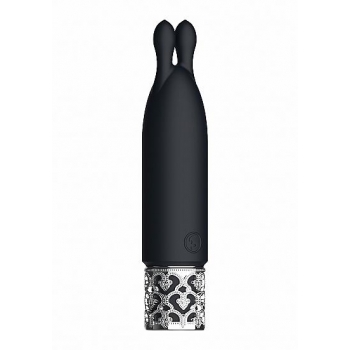 Royal Gems Twinkle Silicone Bullet Rechargeable Black