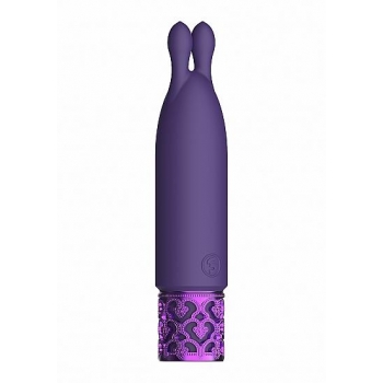 Royal Gems Twinkle Silicone Bullet Rechargeable Purple