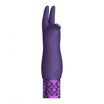 Royal Gems Elegance Purple Rechargeable Silicone Bullet