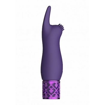 Royal Gems Elegance Purple Rechargeable Silicone Bullet