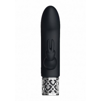 Royal Gems Dazzling Black Rechargeable Silicone Bullet