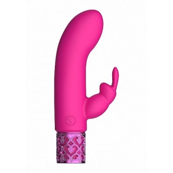 Royal Gems Dazzling Pink Rechargeable Silicone Bullet