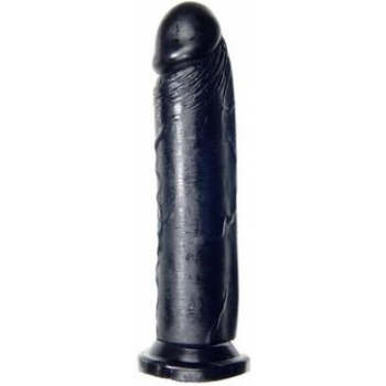 8-Inch Dildo with Suction Cup - Black