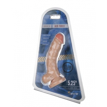 Major Dick Air Force Beige Curved Up Dildo