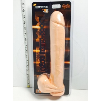 Exxxtreme Dong 14 Inches with Suction Cup Beige