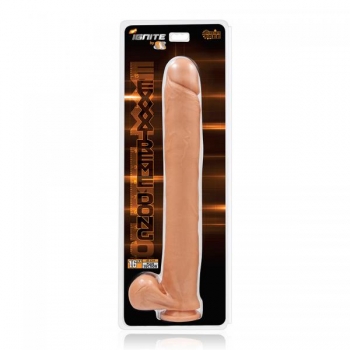 Si Novelties 16 Inches Extreme Dong with Suction Cup - Beige