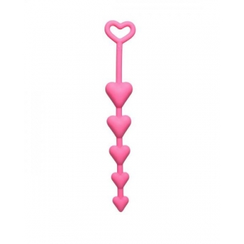 All Heart Pink Anal Beads