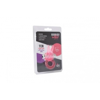 Ribbidy Rabbit Vibrating Cock Ring Pink