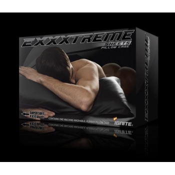 Exxxtreme Sheets Waterproof Pillow Case - King Black