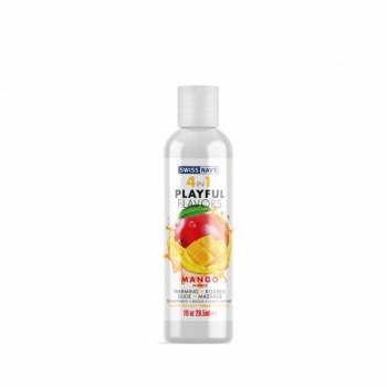 Swiss Navy 4 In 1 Playful Flavors Mango - 1 Oz