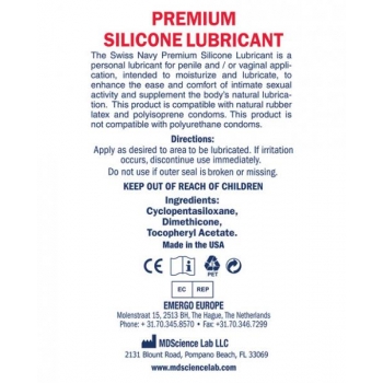 Swiss Navy Silicone Lubricant - 32 fl oz