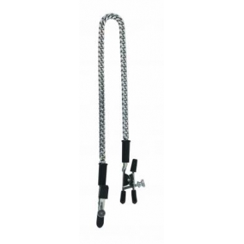 Adjustable Alligator Tip Clamp with Jewel Chain