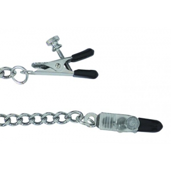 Adjustable Tapered Tip Nipple Clamps With Link Chain