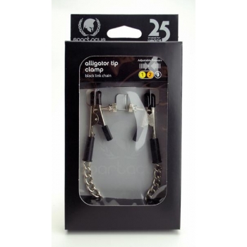 Adjustable Alligator Nipple Clamps With Link Chain Silver