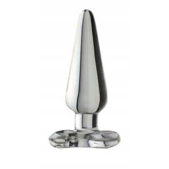 Spade Anal Plug - Clear - Medium