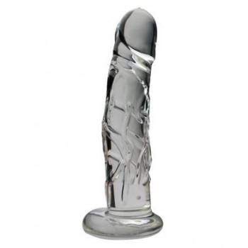 Medium 8 Inch Realistic Glass Dildo - Blown Collection