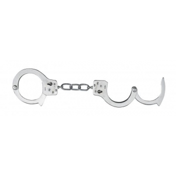 Nickel Coated Steel Handcuffs With Single Lock - Silver