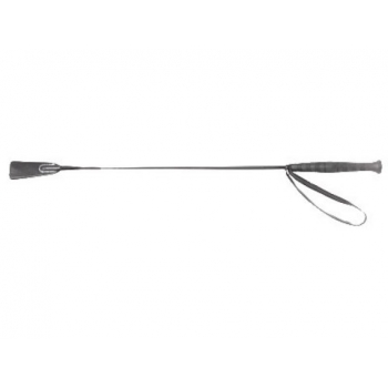 26 Inch Classic Riding Crop - Black Leather