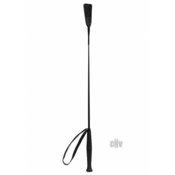 26 Inch Classic Riding Crop - Black Leather