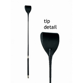 Spartacus Wide Tip Riding Crop - 27.5 Inches Black