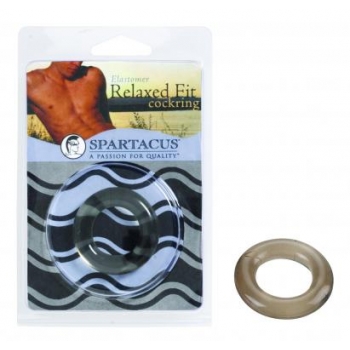 Elastomer Relaxed Fit Cock Ring - Black