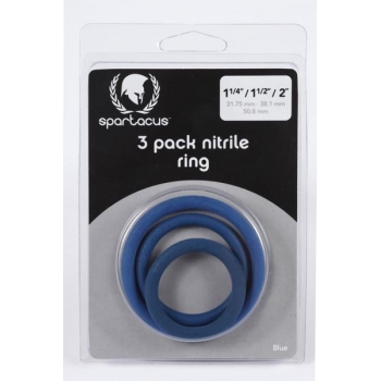 Nitrile Cock Ring Set – Blue