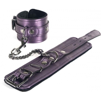 Galaxy Legend Wrist Restraints Faux Leather Purple